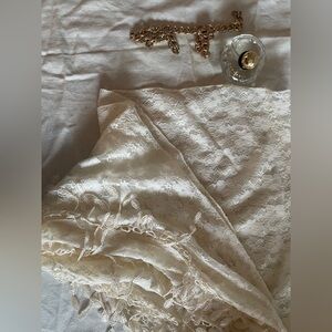 Elegant Cream Lace Fabric